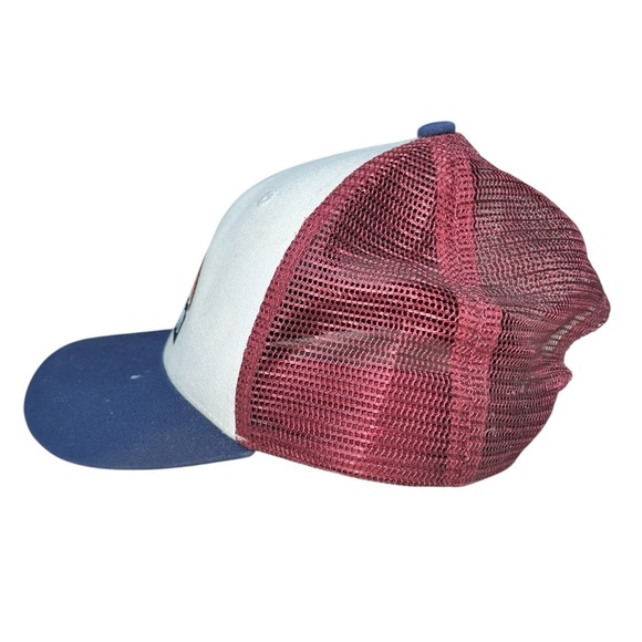 Patagonia Hat Snapback Trucker Cap Mesh Back Rainbow Maroon Blue - Picture 6 of 9